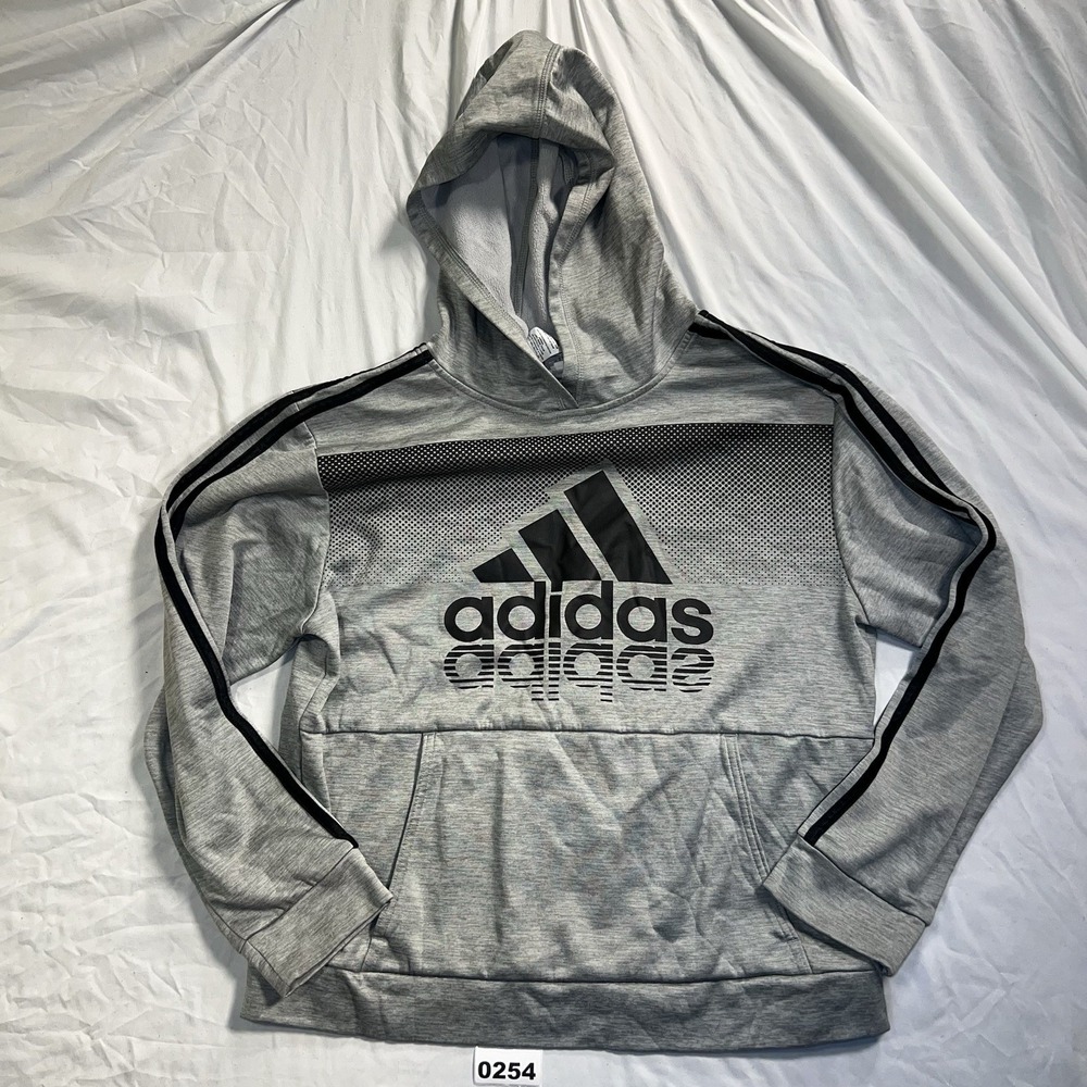 Adidas Boys Hoodie Size XL Gray